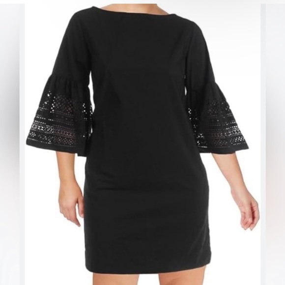 LAUREN RALPH LAUREN Womens Laser fit Bell Sleeves Cocktail Dress Size 10 Nwt - Picture 1 of 9